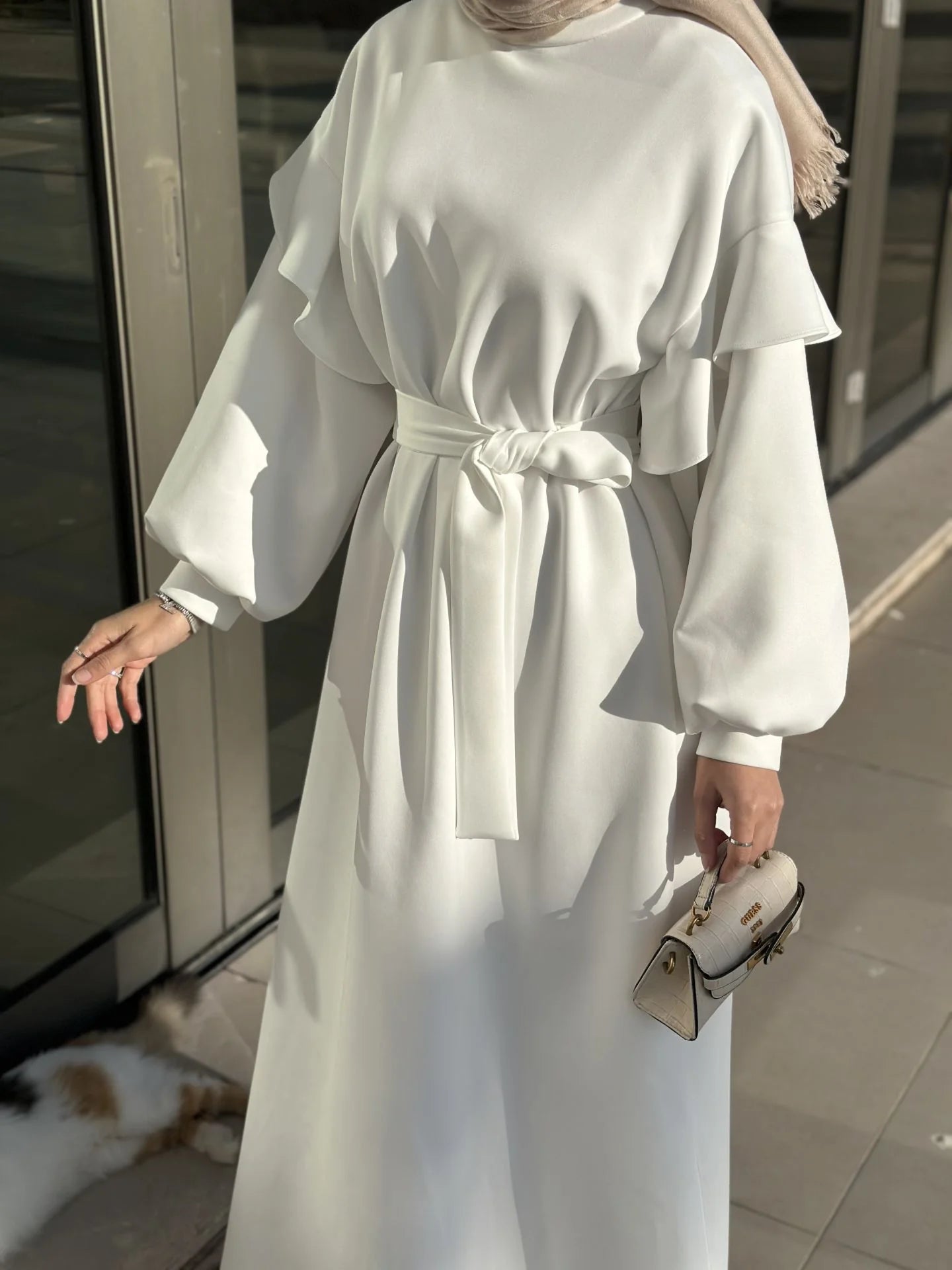 Ruffle Scuba Dress DR005