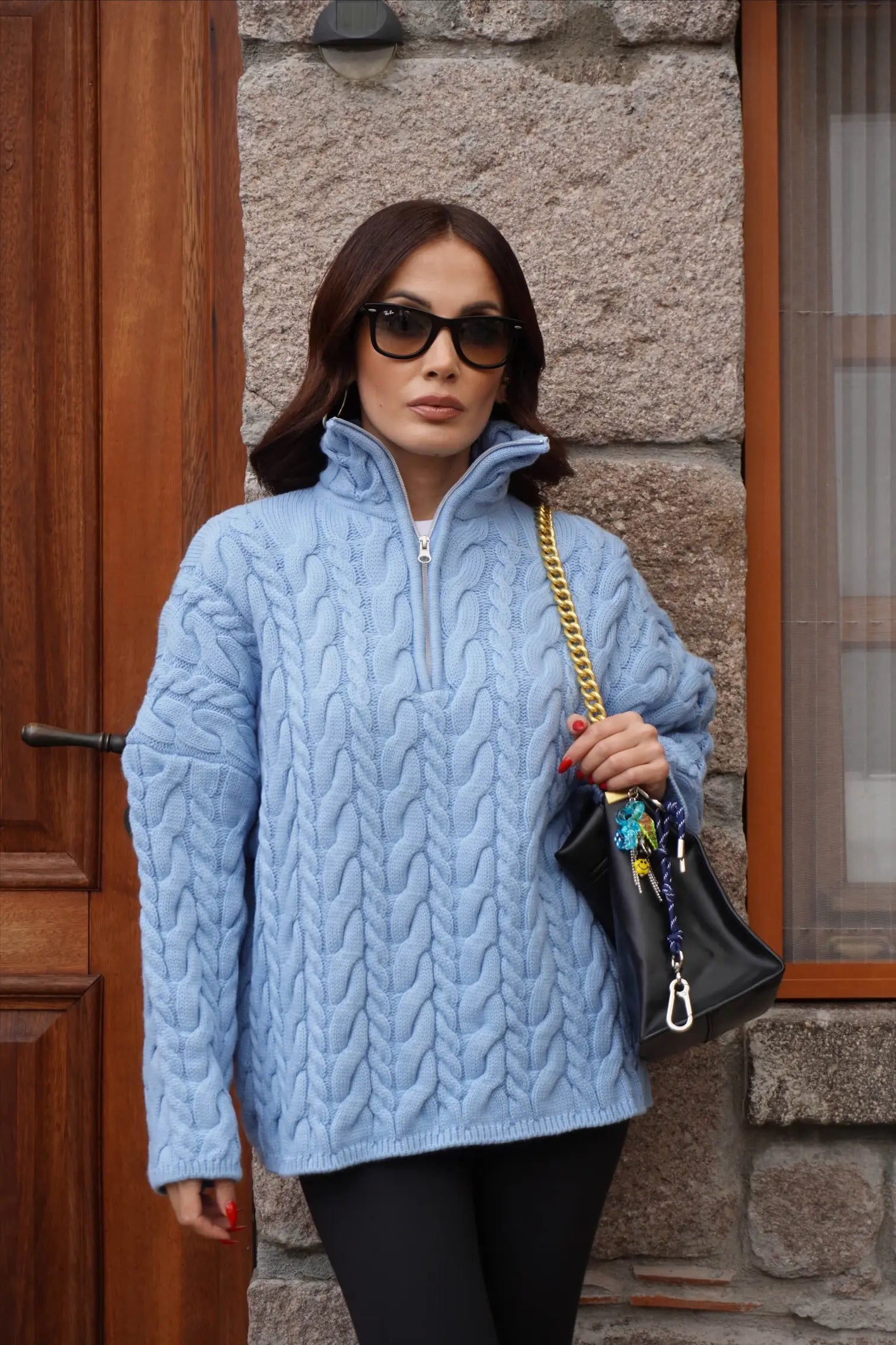 Cable Knit Sweater BL004