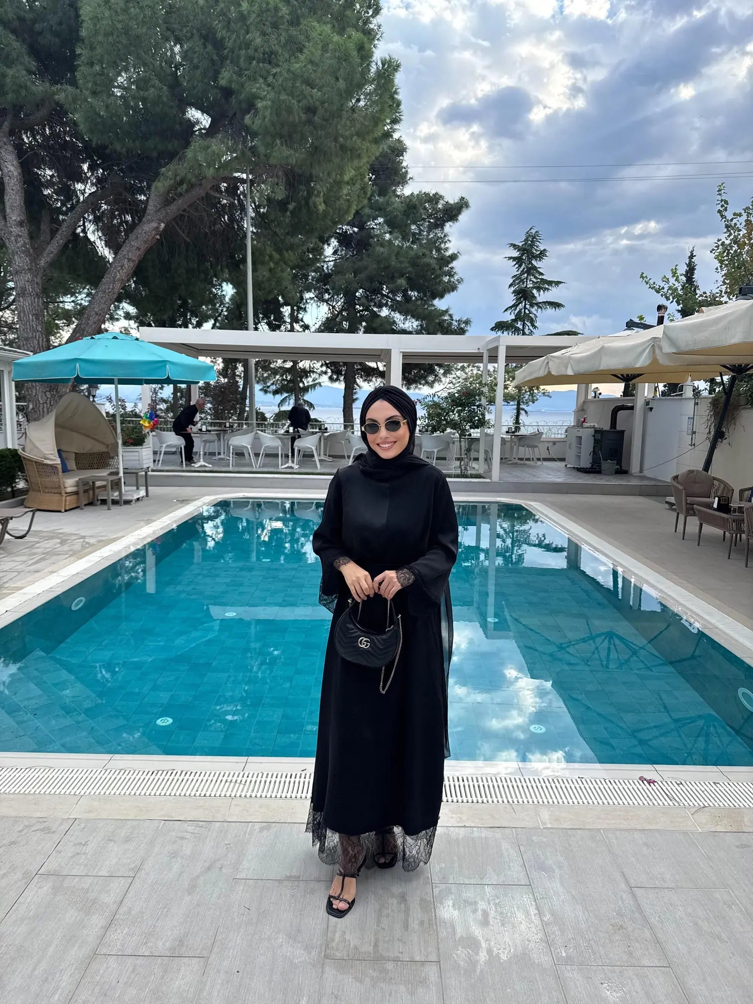 Luxury Silk Dress with Lace Details DR004