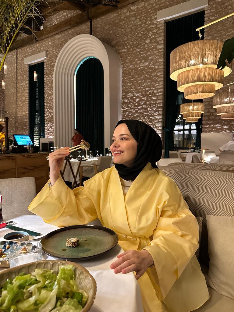 Lara Elegant Sax  Taffeta Jacket