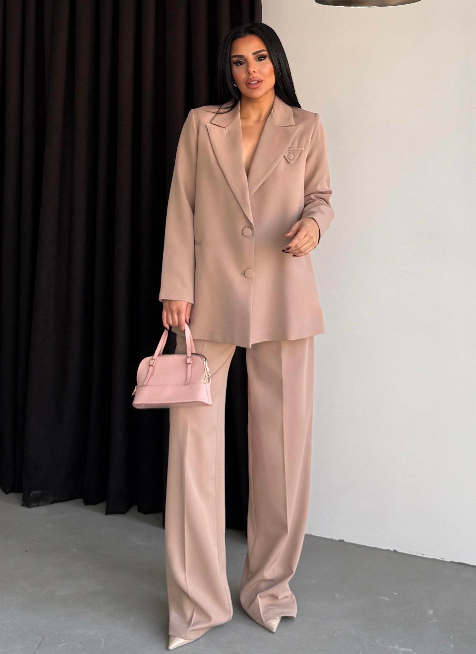 Imported Double Crepe Suit