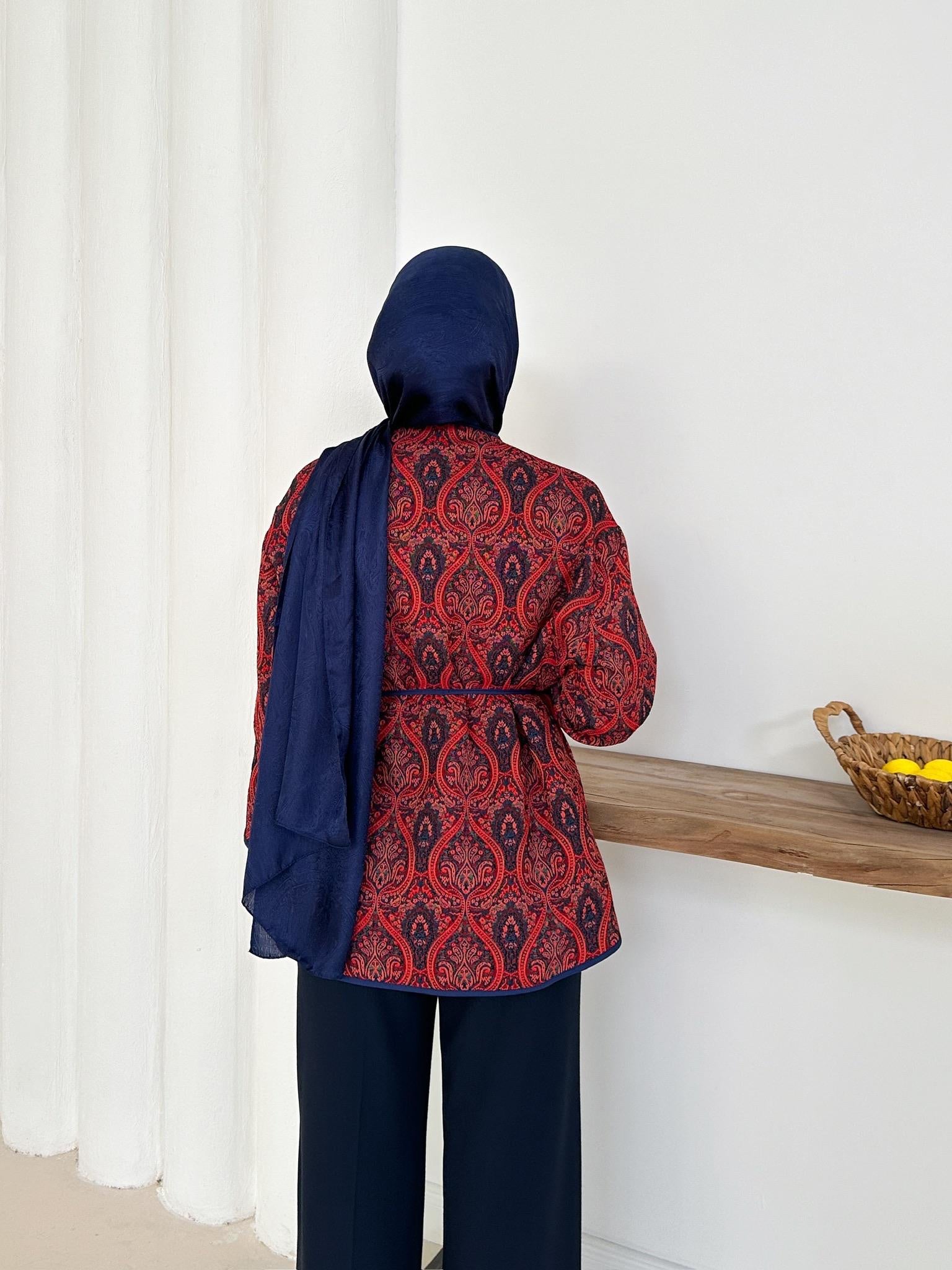 Bohemian Quilted Jacket with Belt & Pockets – Fall & Winter Essential JK009