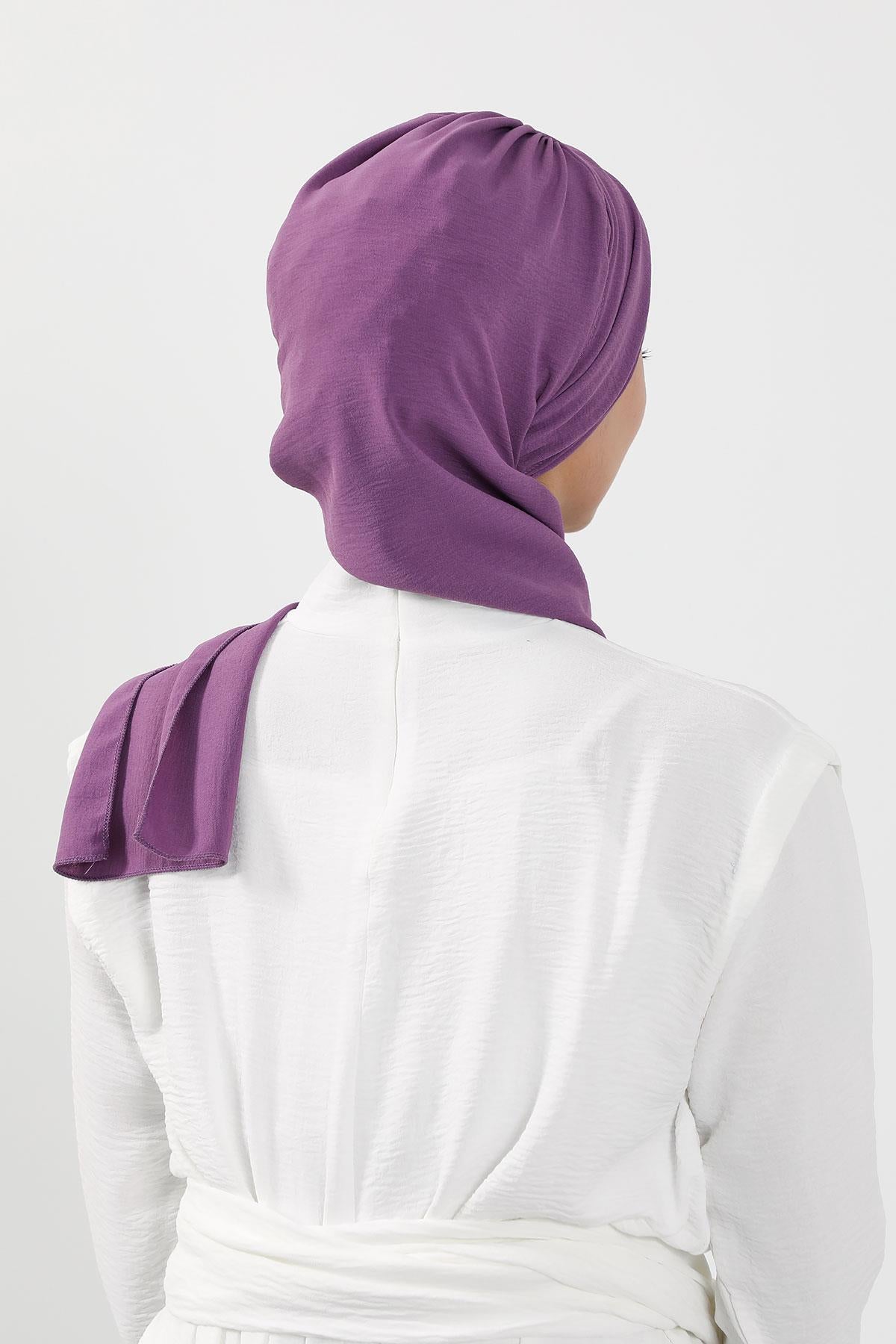 Pre-Styled Aerobin Turban with Elegant Metal Pin
