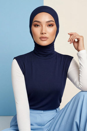 One-Piece Bonnet & Neck Cover – Soft Cotton Lycra Jersey