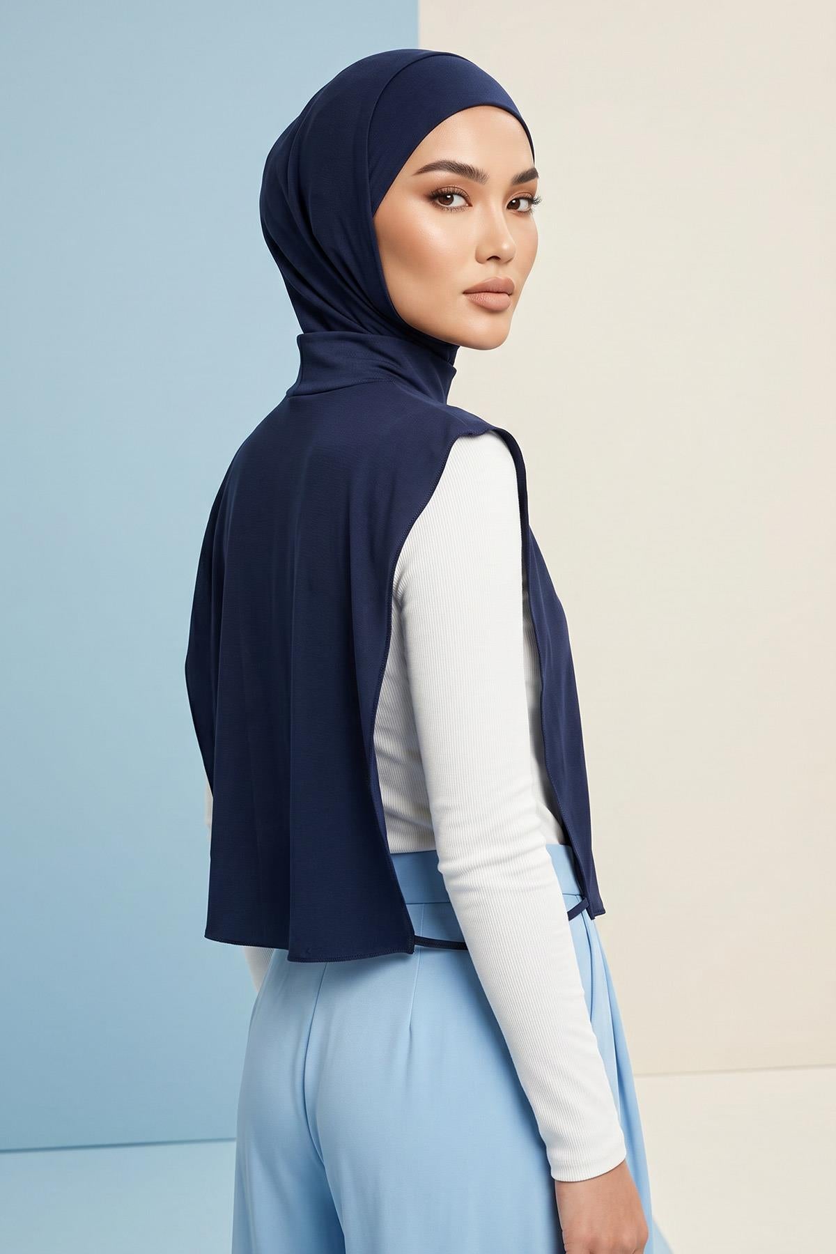 One-Piece Bonnet & Neck Cover – Soft Cotton Lycra Jersey