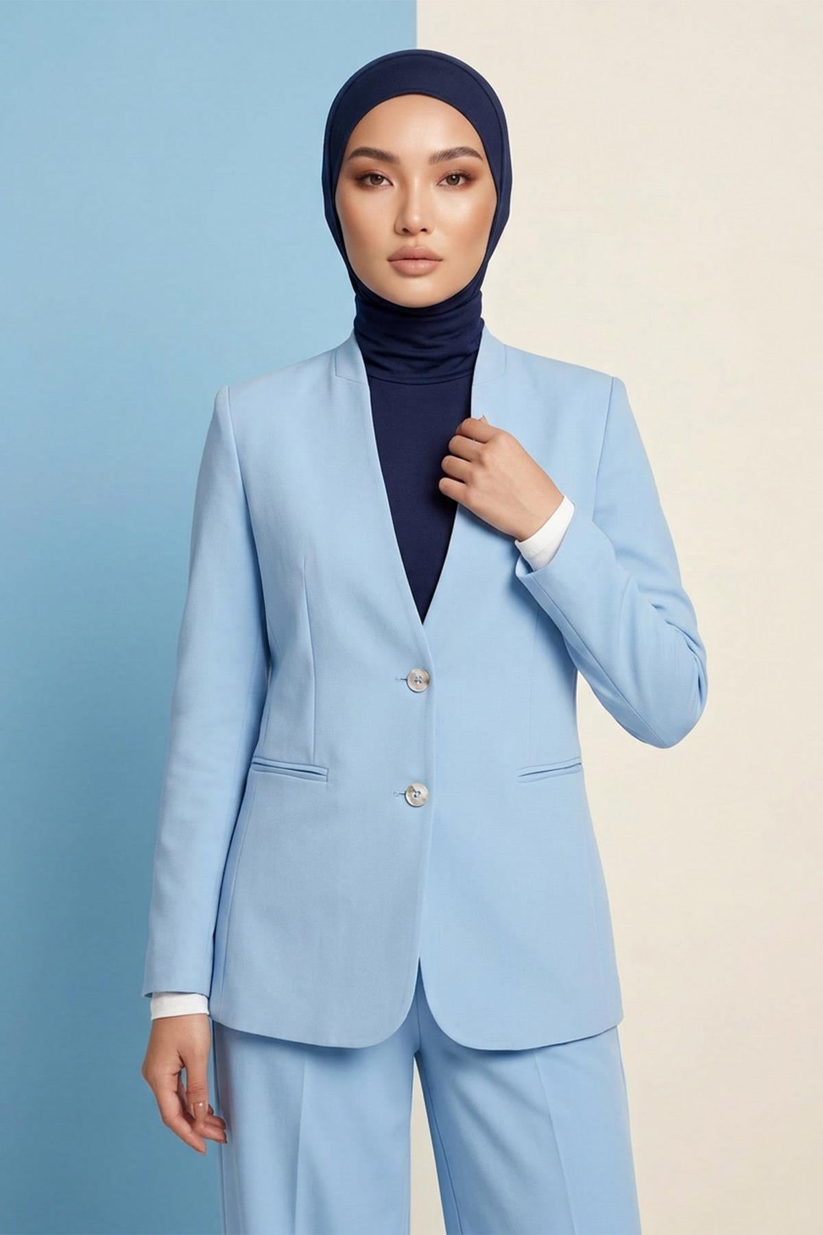 One-Piece Bonnet & Neck Cover – Soft Cotton Lycra Jersey
