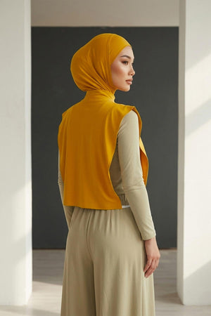 One-Piece Bonnet & Neck Cover – Soft Cotton Lycra Jersey