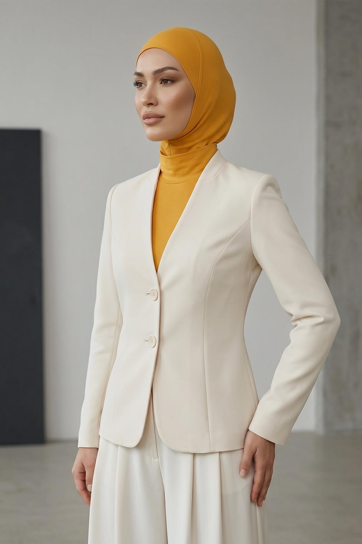 One-Piece Bonnet & Neck Cover – Soft Cotton Lycra Jersey
