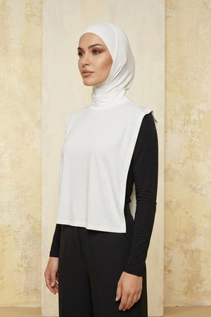 One-Piece Bonnet & Neck Cover – Soft Cotton Lycra Jersey