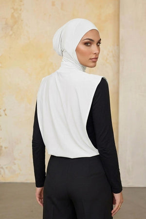 One-Piece Bonnet & Neck Cover – Soft Cotton Lycra Jersey