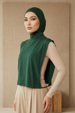 One-Piece Bonnet & Neck Cover – Soft Cotton Lycra Jersey