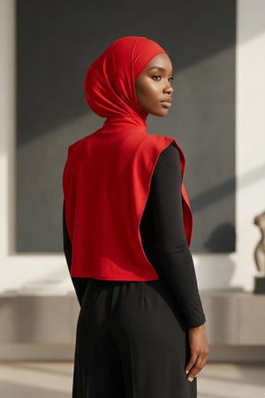 One-Piece Bonnet & Neck Cover – Soft Cotton Lycra Jersey