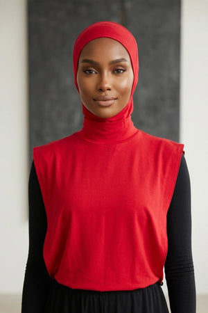 One-Piece Bonnet & Neck Cover – Soft Cotton Lycra Jersey