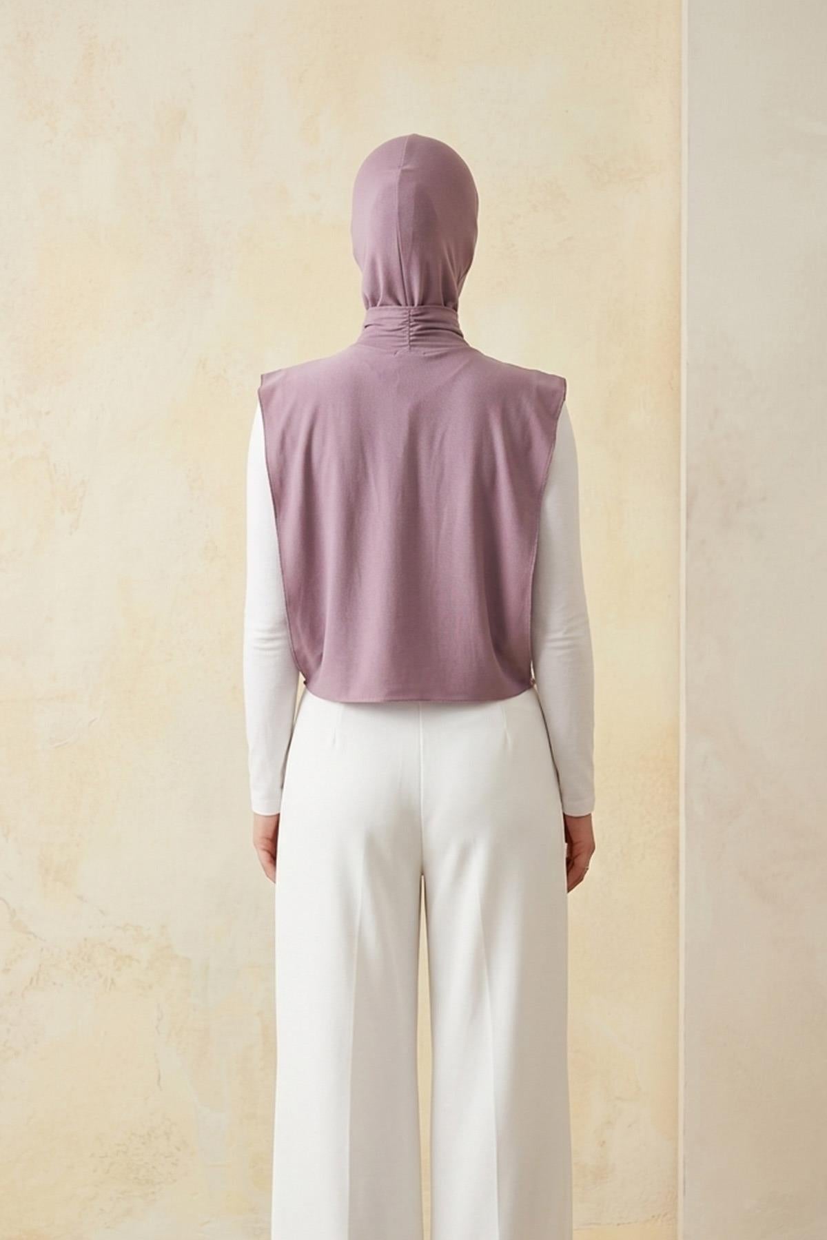 One-Piece Bonnet & Neck Cover – Soft Cotton Lycra Jersey