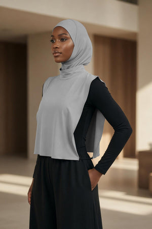 One-Piece Bonnet & Neck Cover – Soft Cotton Lycra Jersey