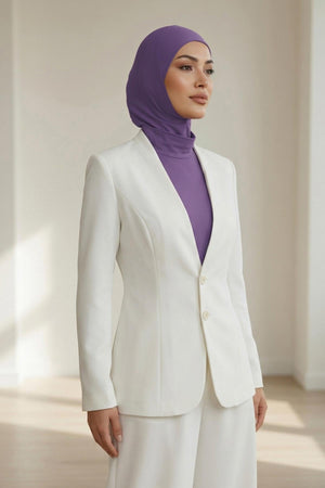 One-Piece Bonnet & Neck Cover – Soft Cotton Lycra Jersey