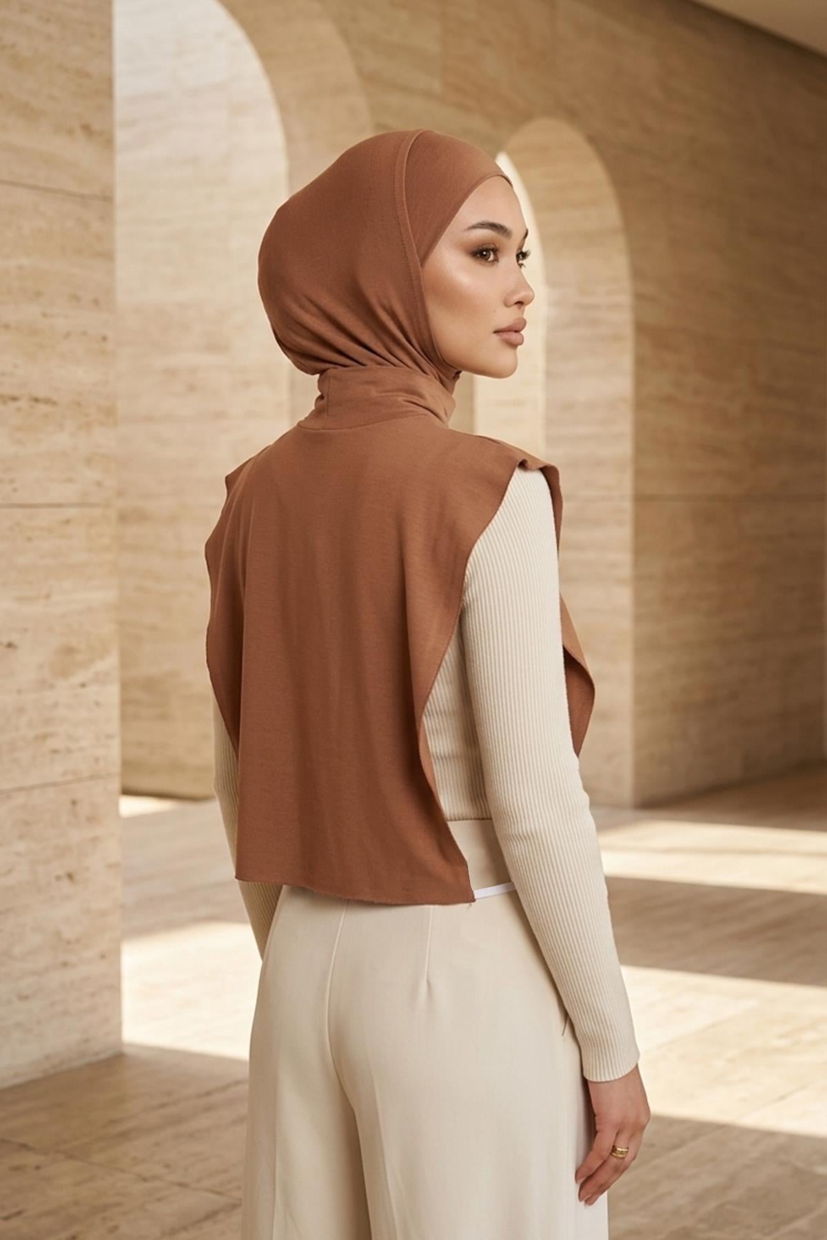 One-Piece Bonnet & Neck Cover – Soft Cotton Lycra Jersey