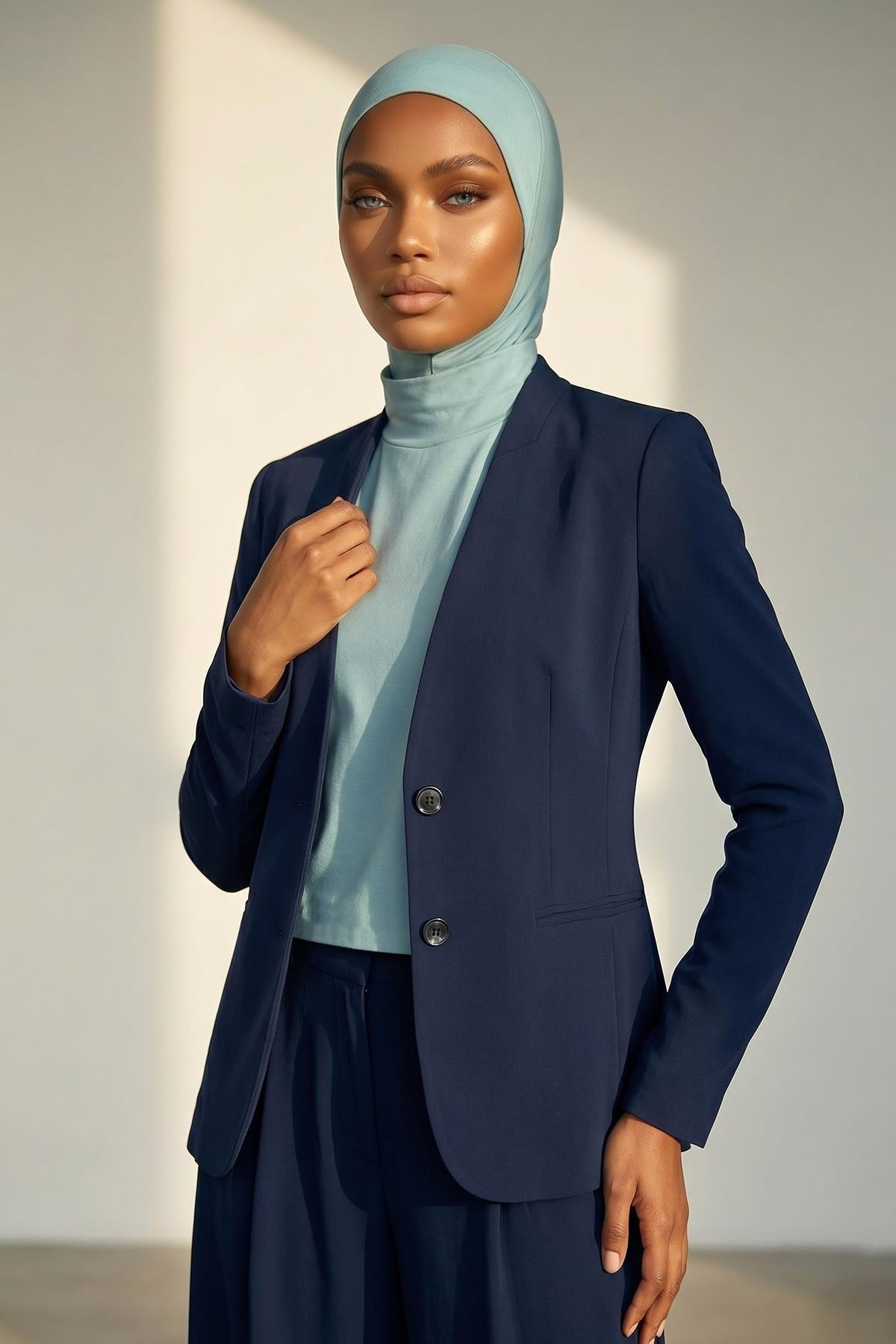 One-Piece Bonnet & Neck Cover – Soft Cotton Lycra Jersey