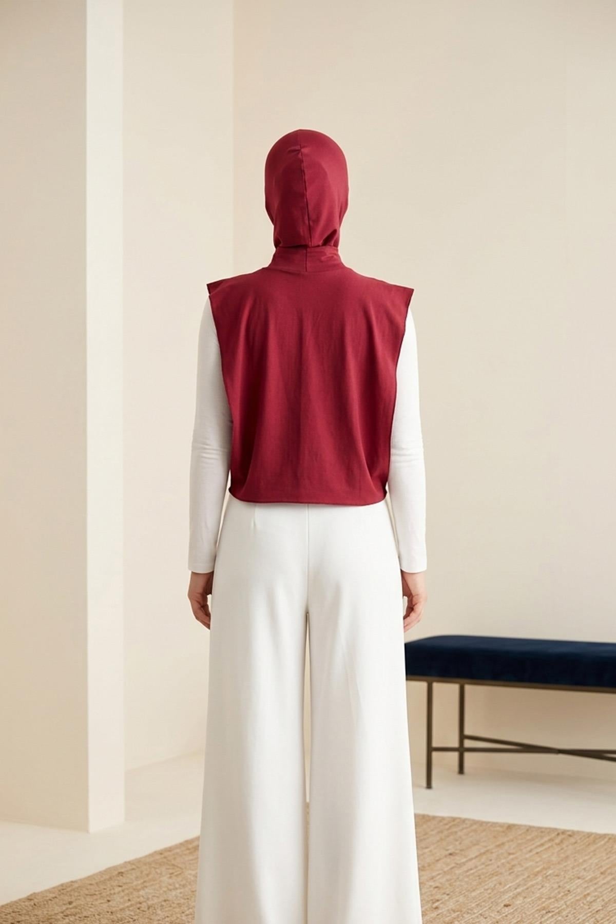 One-Piece Bonnet & Neck Cover – Soft Cotton Lycra Jersey