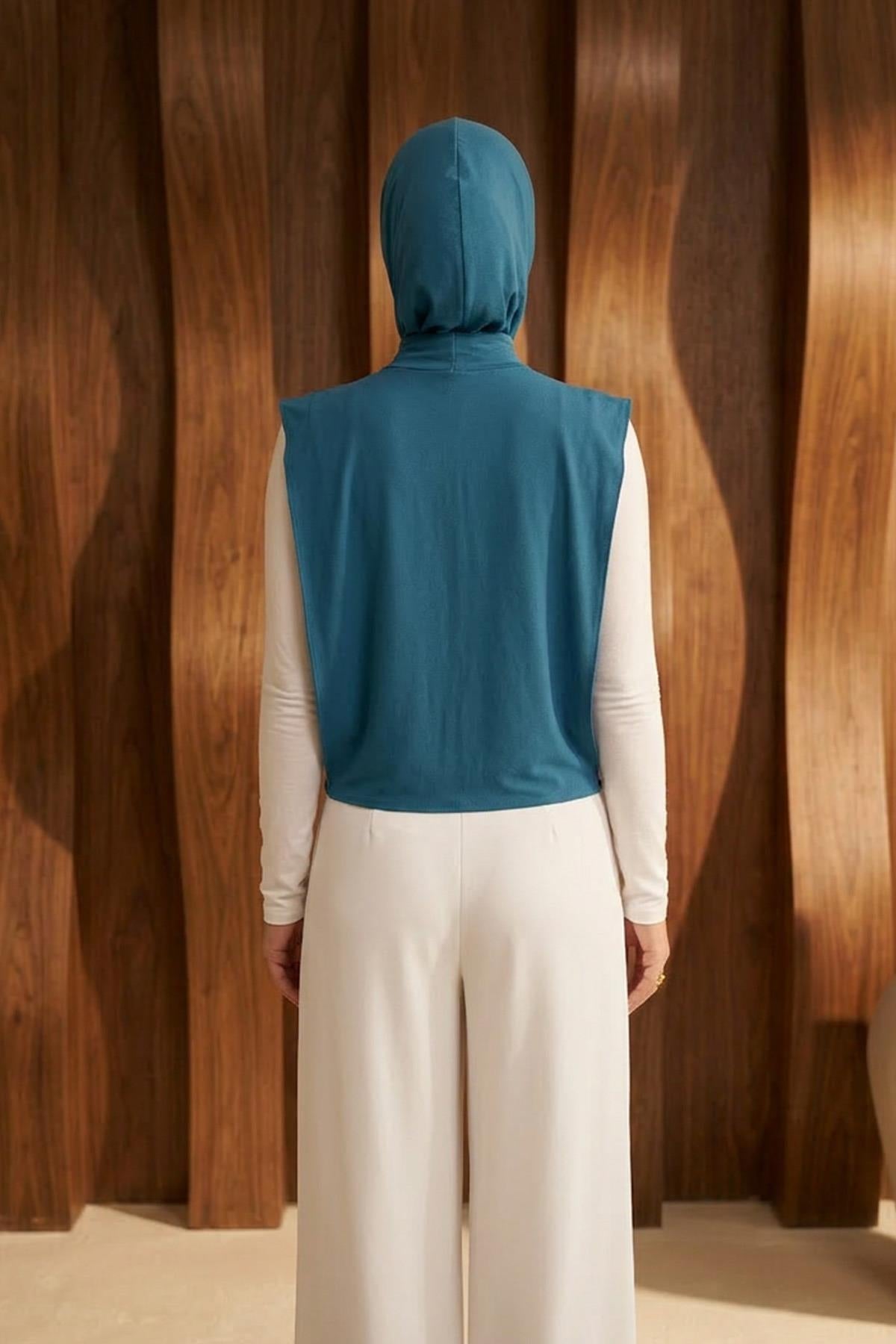 One-Piece Bonnet & Neck Cover – Soft Cotton Lycra Jersey