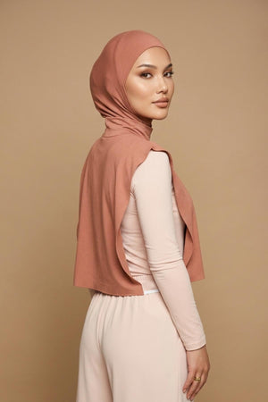 One-Piece Bonnet & Neck Cover – Soft Cotton Lycra Jersey