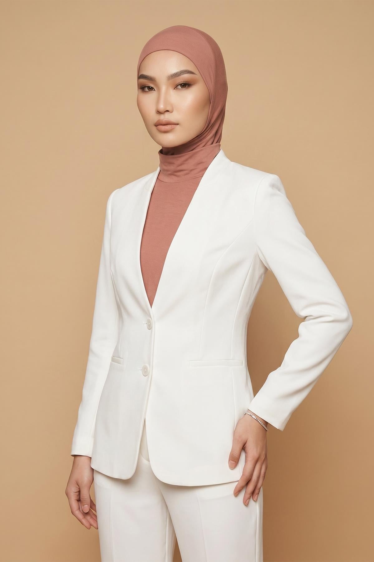 One-Piece Bonnet & Neck Cover – Soft Cotton Lycra Jersey