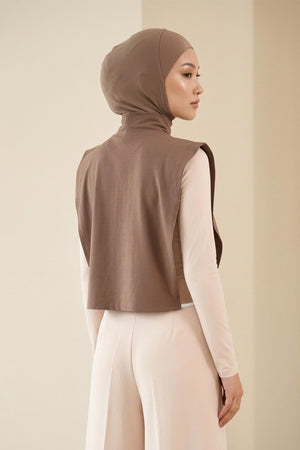 One-Piece Bonnet & Neck Cover – Soft Cotton Lycra Jersey