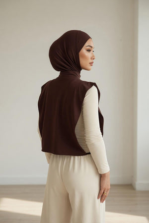 One-Piece Bonnet & Neck Cover – Soft Cotton Lycra Jersey