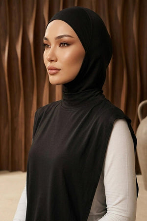 One-Piece Bonnet & Neck Cover – Soft Cotton Lycra Jersey