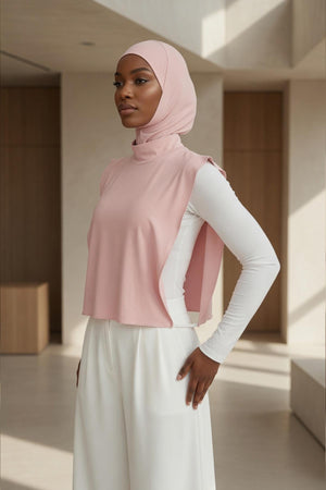 One-Piece Bonnet & Neck Cover – Soft Cotton Lycra Jersey