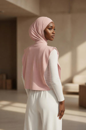 One-Piece Bonnet & Neck Cover – Soft Cotton Lycra Jersey