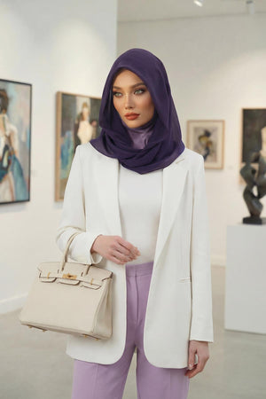 Practical Chiffon Hijab with Jersey Inner Bonnet