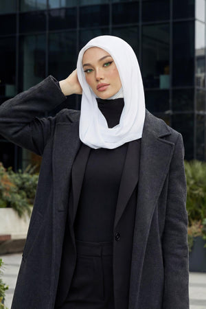 Practical Chiffon Hijab with Jersey Inner Bonnet