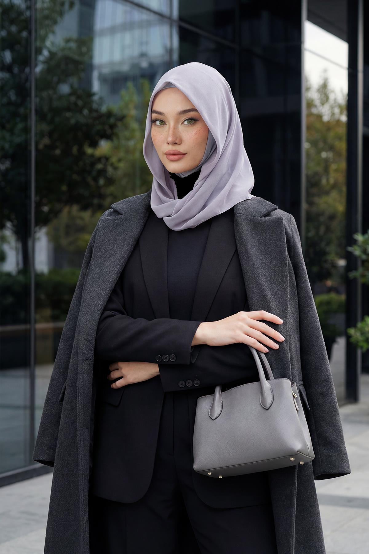 Practical Chiffon Hijab with Jersey Inner Bonnet