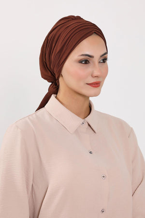 Soft Pleated Aerobin Bonnet Head Covering
