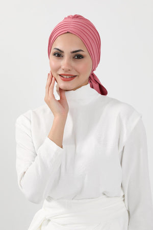 Soft Pleated Aerobin Bonnet Head Covering