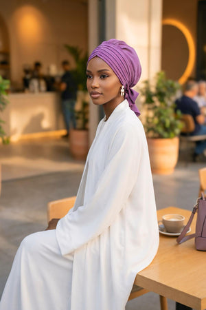 Soft Pleated Aerobin Bonnet Head Covering