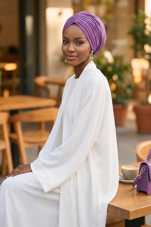 Soft Pleated Aerobin Bonnet Head Covering