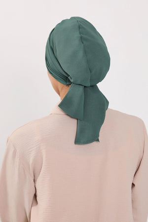 Soft Pleated Aerobin Bonnet Head Covering