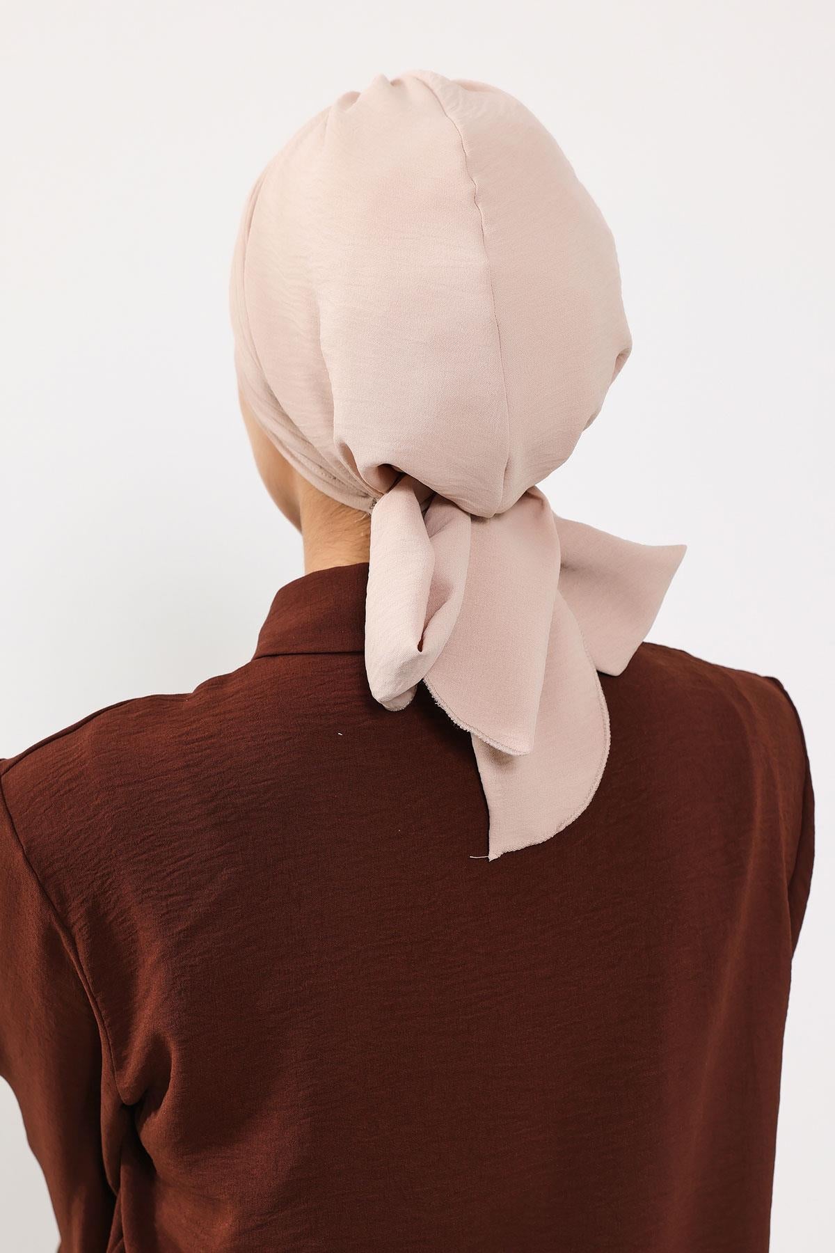 Soft Pleated Aerobin Bonnet Head Covering