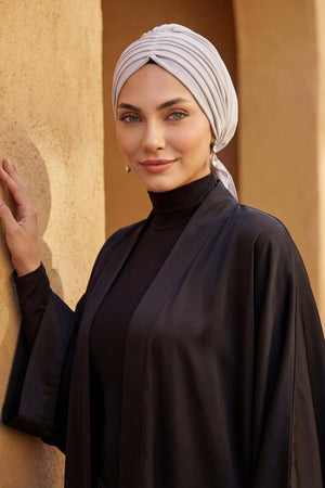 Soft Pleated Aerobin Bonnet Head Covering