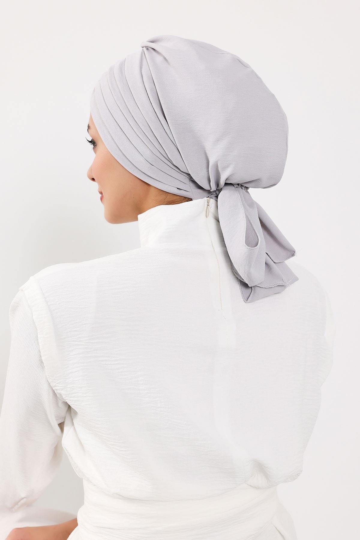 Soft Pleated Aerobin Bonnet Head Covering