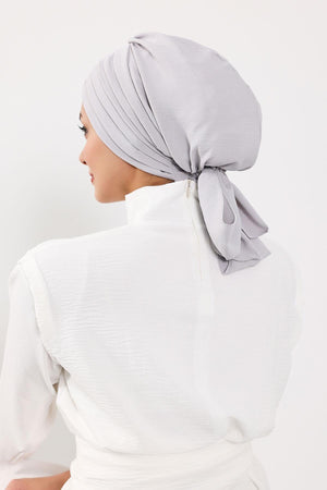 Soft Pleated Aerobin Bonnet Head Covering