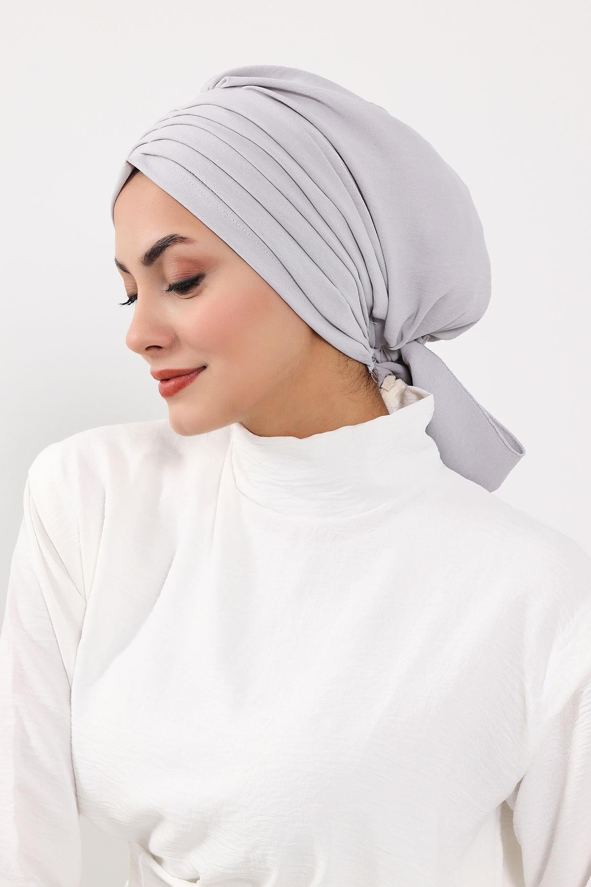 Soft Pleated Aerobin Bonnet Head Covering