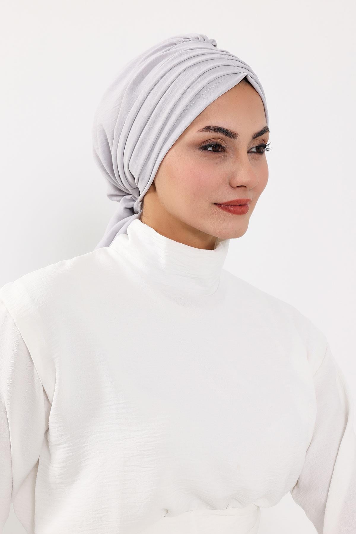 Soft Pleated Aerobin Bonnet Head Covering
