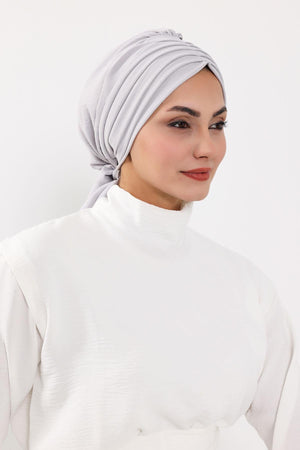 Soft Pleated Aerobin Bonnet Head Covering
