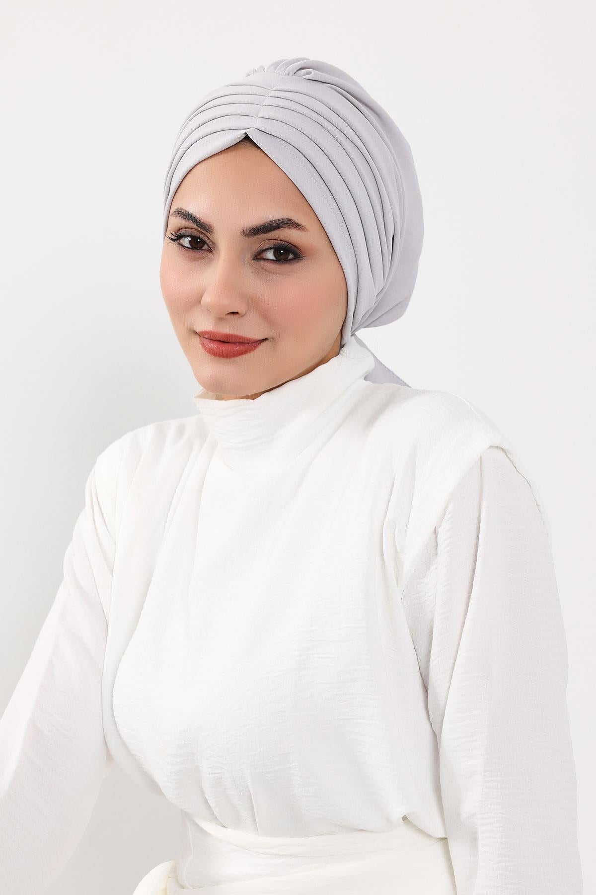Soft Pleated Aerobin Bonnet Head Covering