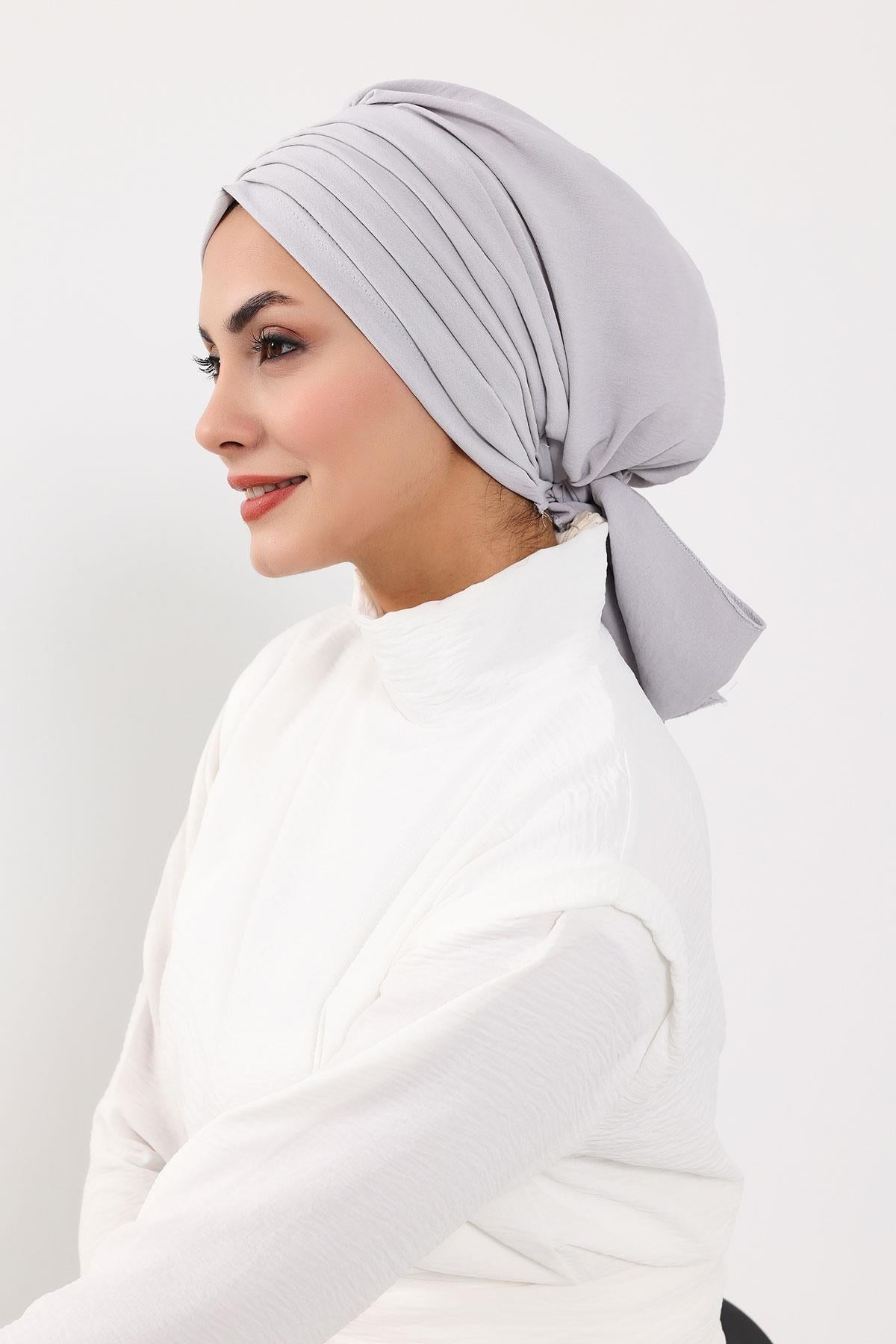 Soft Pleated Aerobin Bonnet Head Covering