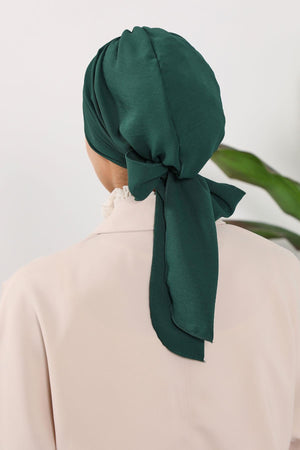 Soft Pleated Aerobin Bonnet Head Covering