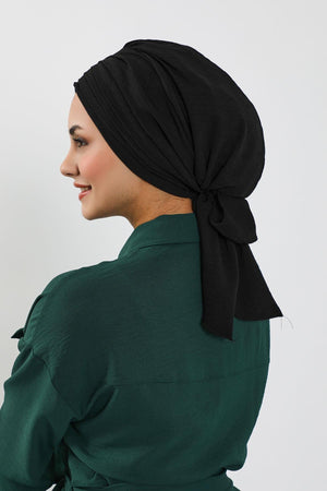 Soft Pleated Aerobin Bonnet Head Covering